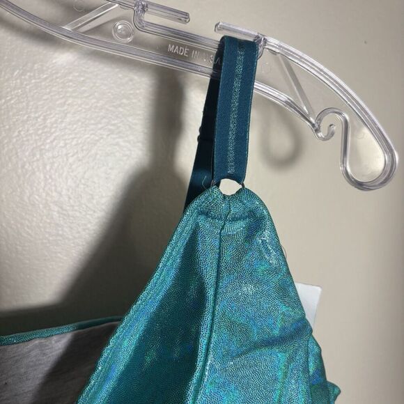 Wild Curves Design Triangle Front Closure Bralette Dancewear Women's Size Medium - Picture 3 of 16